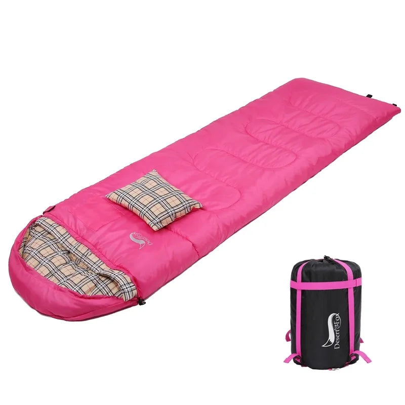Flannel Sleeping Bags with Pillow