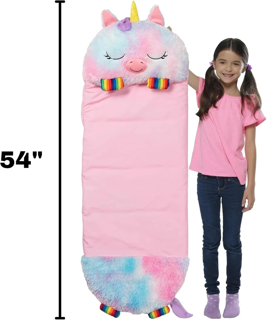 Rainbow Unicorn Plush Pillow & Sleeping Bag