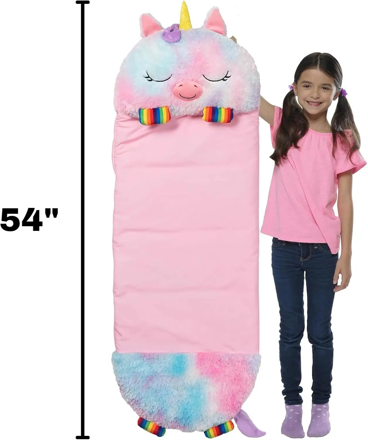 Rainbow Unicorn Plush Pillow & Sleeping Bag