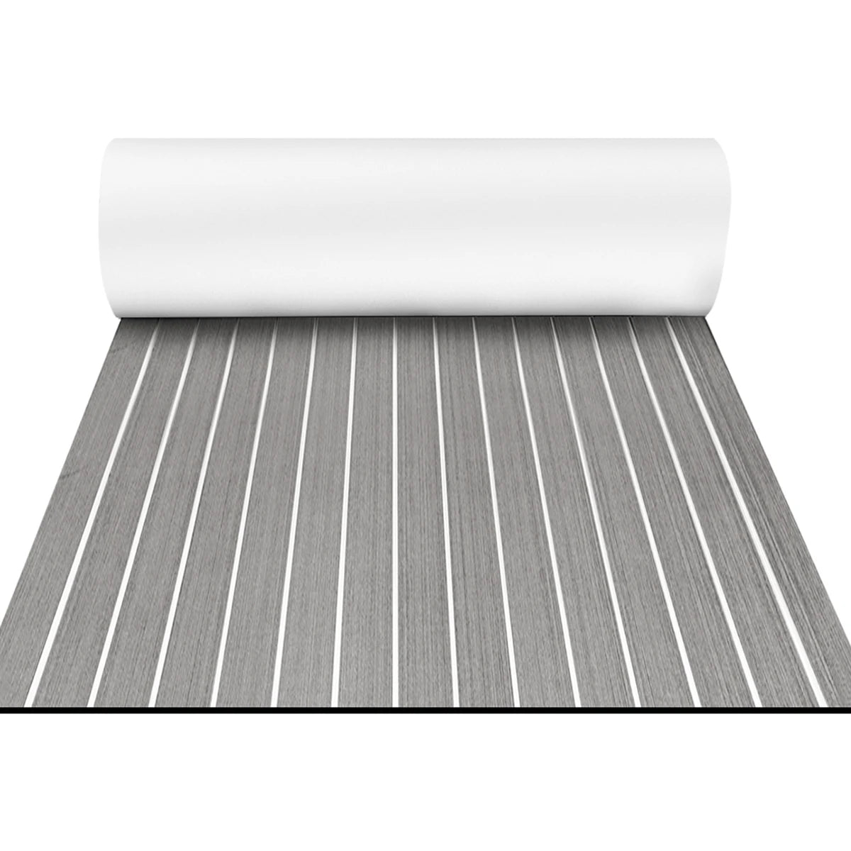48x16.8‘’ EVA Foam Teak Floor Mat 6mm Thick Anti-Slip Self-Adhesive Pad Cuttable Waterproof Marine Carpet for Boat Deck RV Yacht