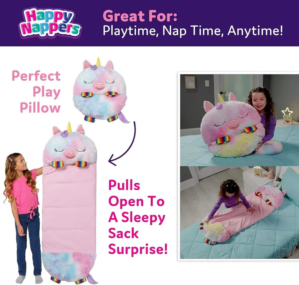 Rainbow Unicorn Plush Pillow & Sleeping Bag