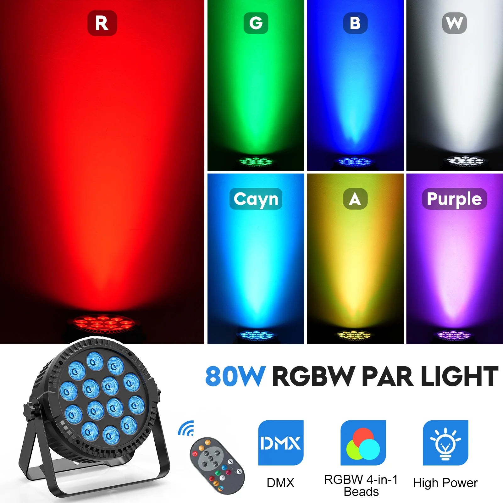 4PCS 80W  LED Stage Effect Light