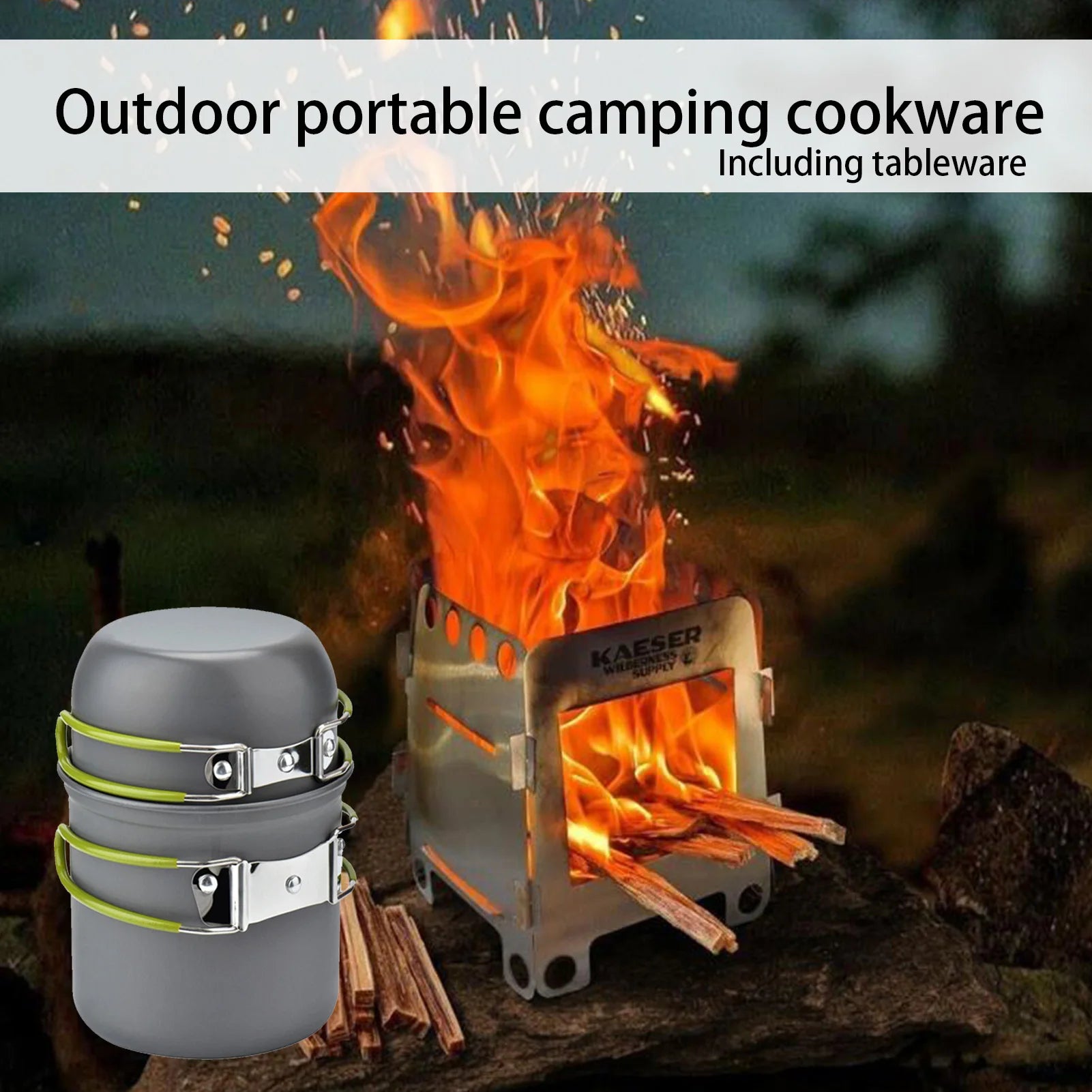 Camping Cookware Set with Utensils