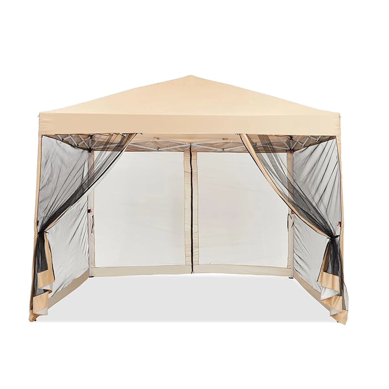 Easy Pop-Up Outdoor Screen Tent with Netting Side Walls