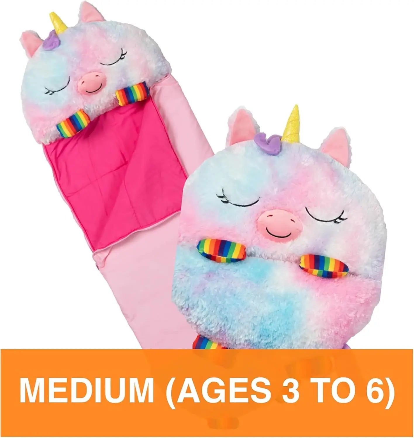 Rainbow Unicorn Plush Pillow & Sleeping Bag