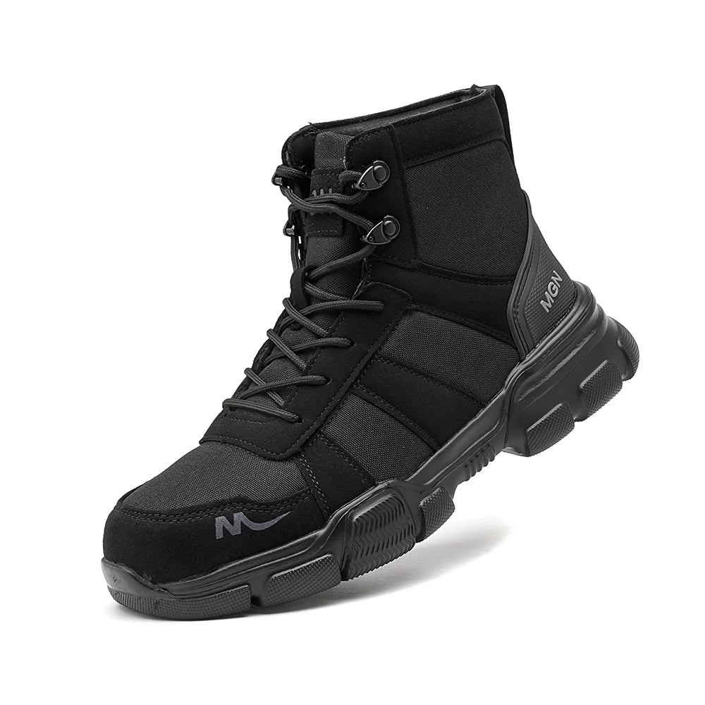 Safety Steel Toe Lace Up Hiking Boots