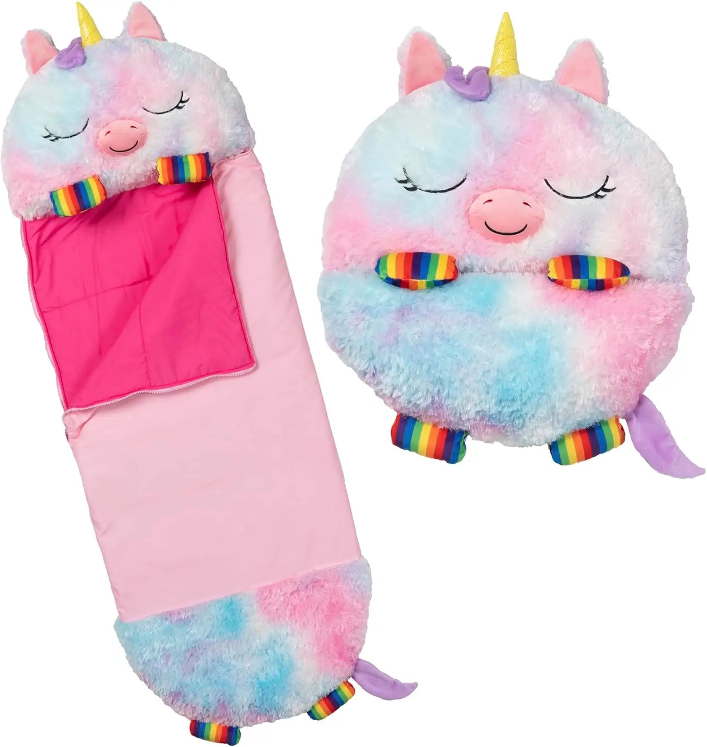 Rainbow Unicorn Plush Pillow & Sleeping Bag