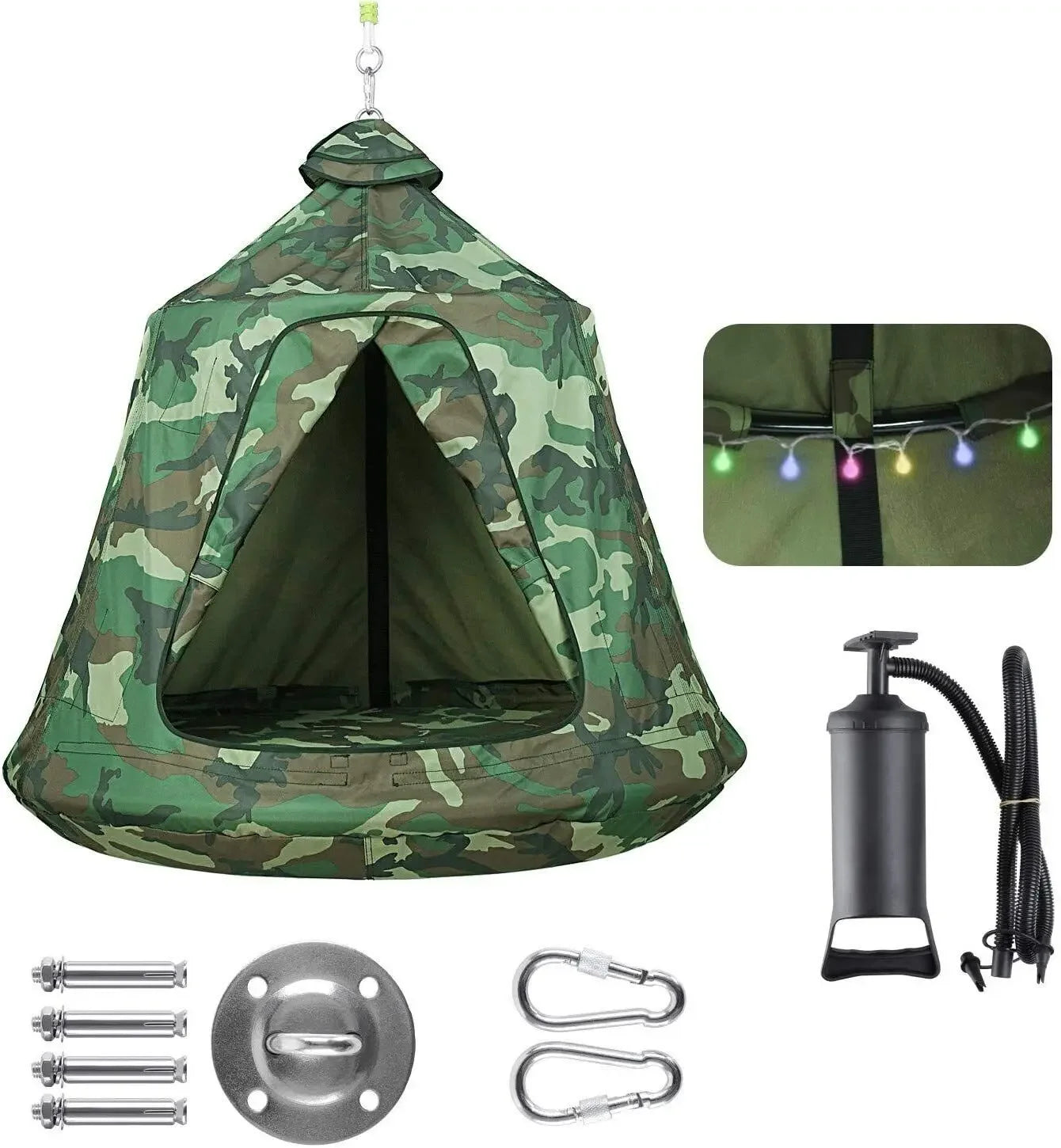 Hanging  Waterproof Tree Pod w/ Light String