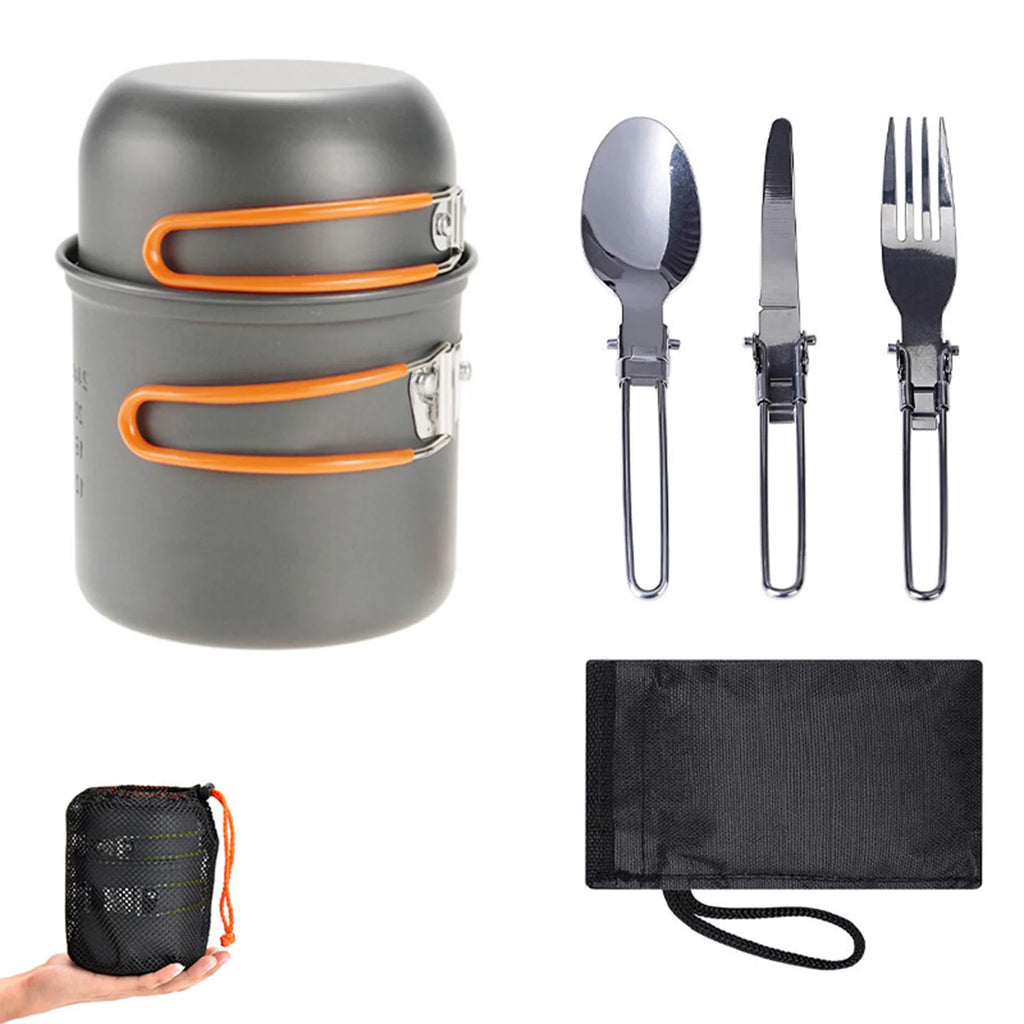 Camping Cookware Set with Utensils