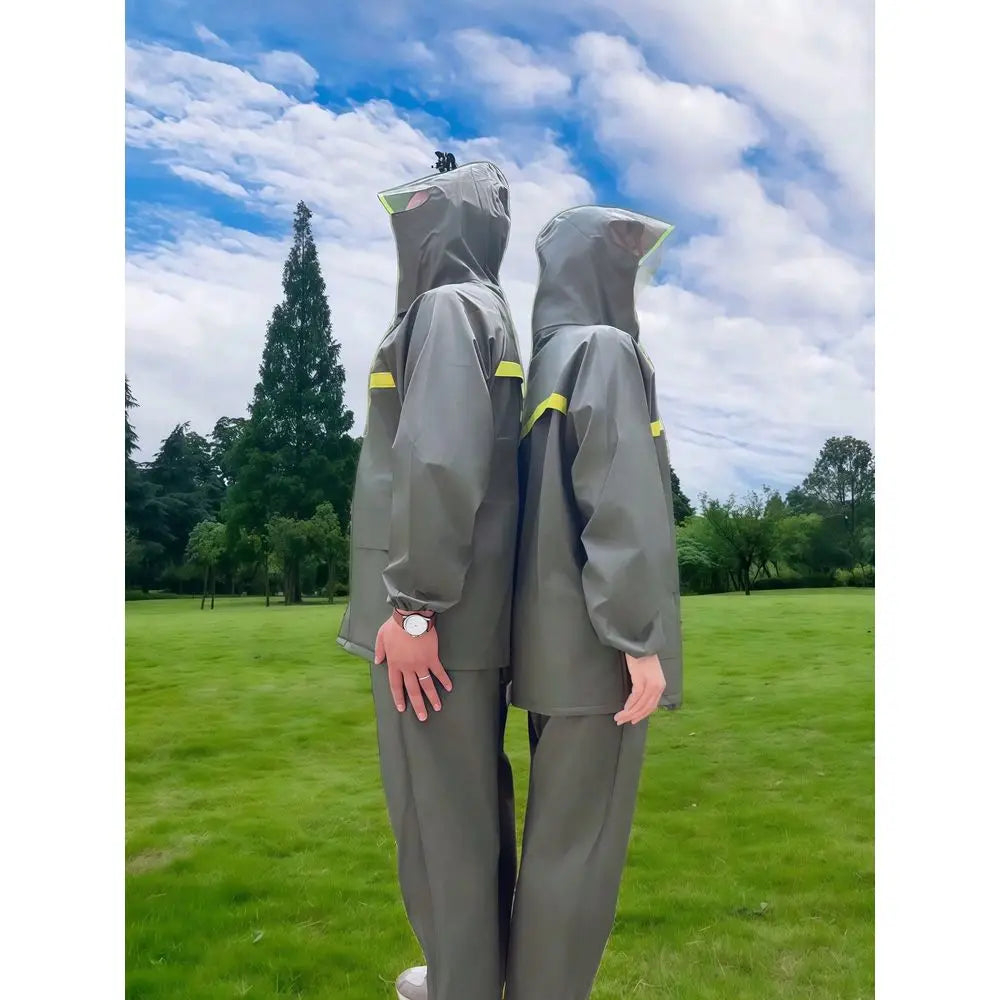 Hooded Rain Jacket And Pants