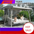 PopularPopular4-Person Outdoor Swing Bed with Cushions, Adjustable Backrest, up to 800 lbs, Ideal for Patio, Garden, or Poolside
