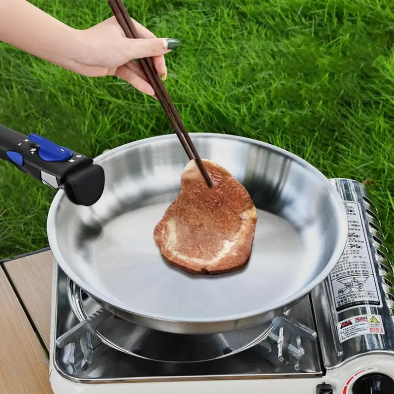 Stainless Steel Frying Pan Detachable Handle Non Stick