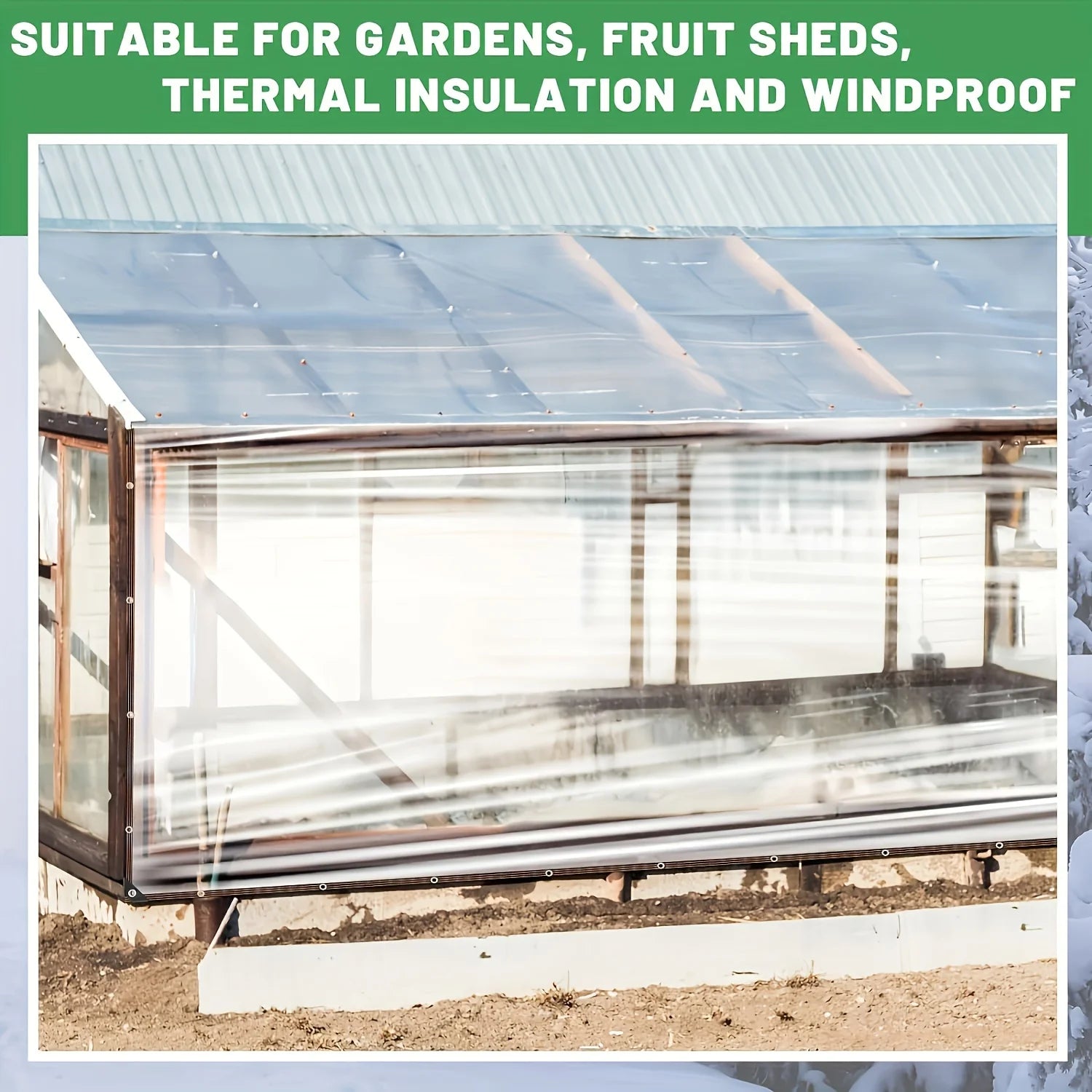 Transparent Waterproof Tarp with a Sealing Ring