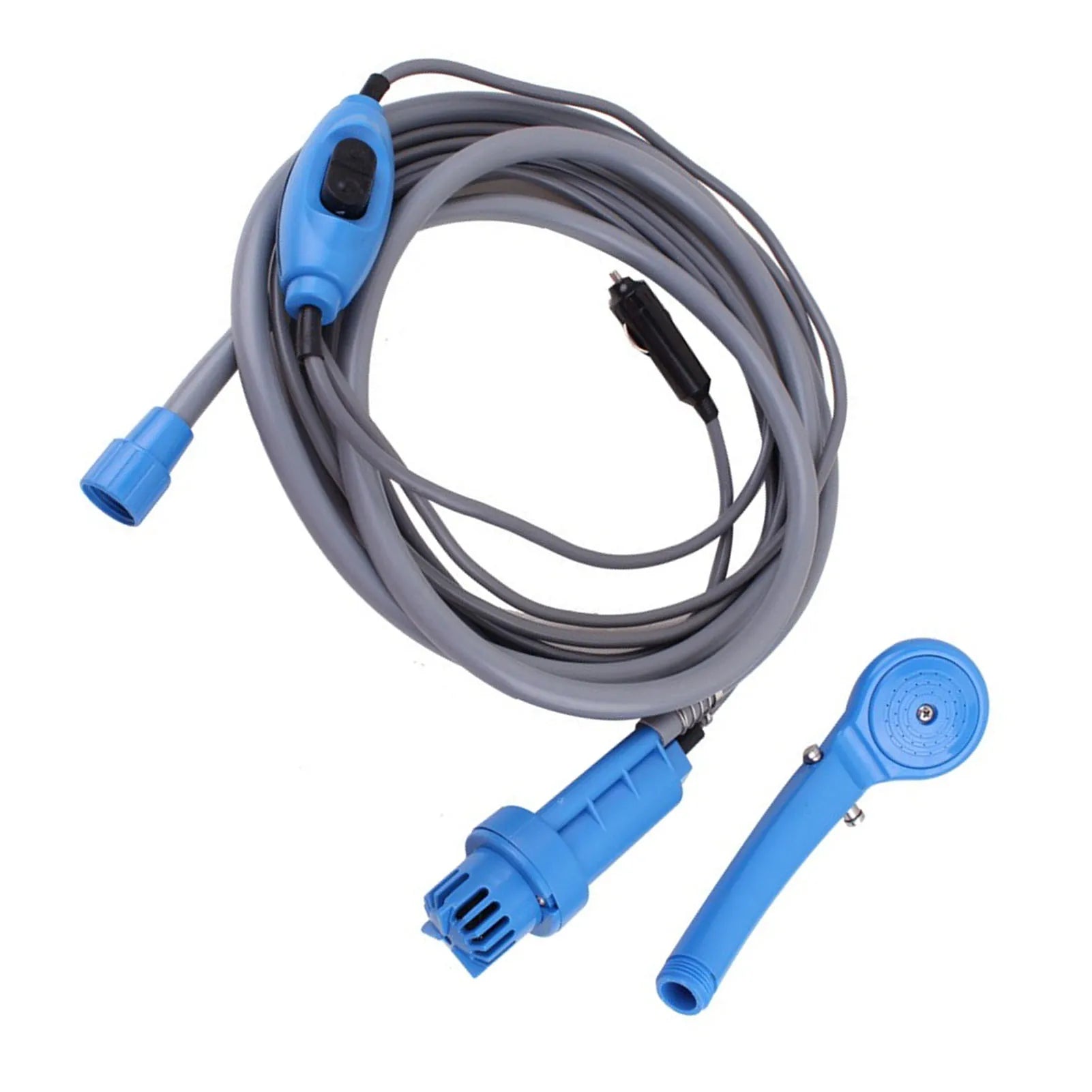 NEW Blue Electric Outdoor Shower Kit Portable Camping Shower Adjustable Water  Leakproof 2.5 L/min Outdoor Showerhead Sprayer