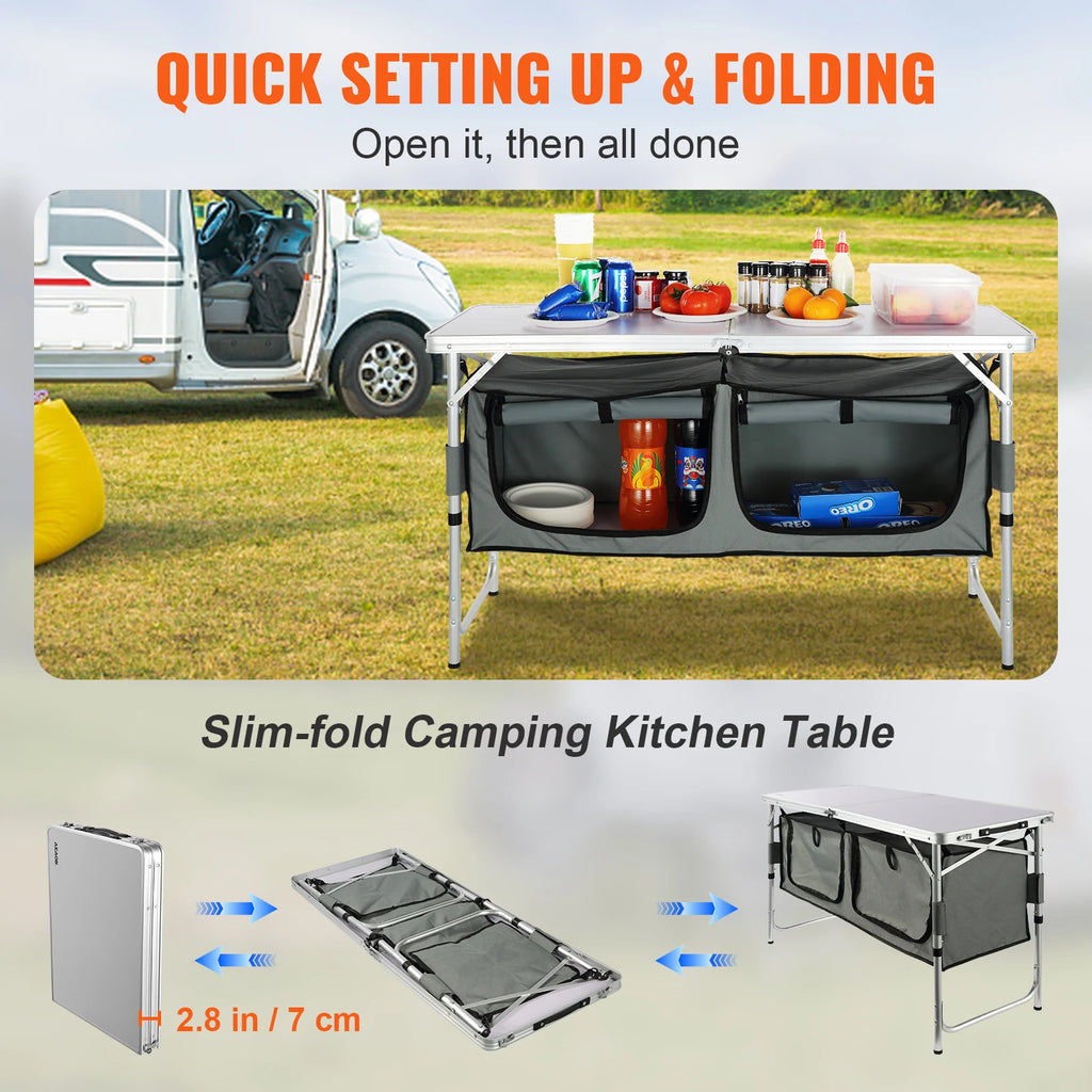 Quick set-up Folding Camping Table