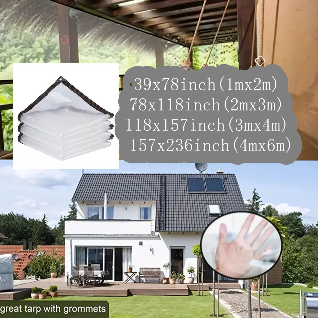 Transparent Waterproof Tarp with a Sealing Ring