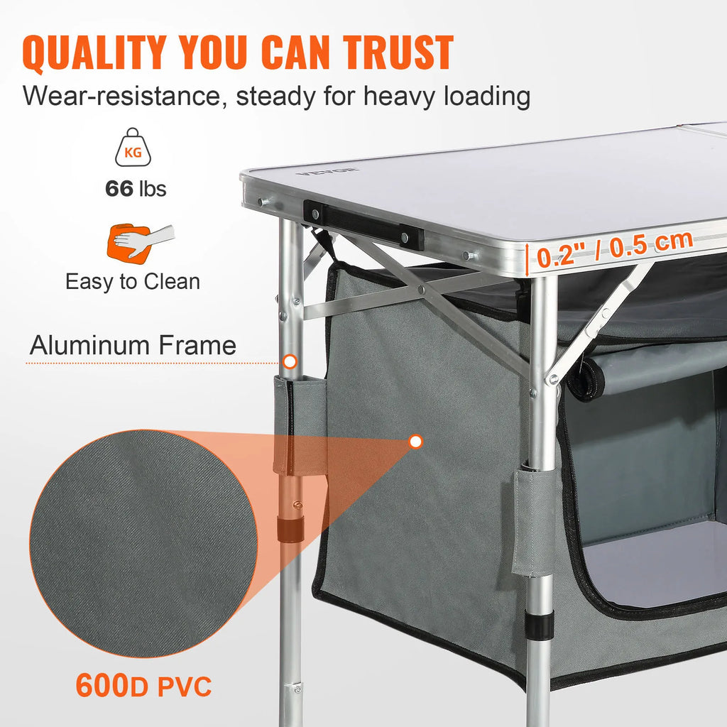 Quick set-up Folding Camping Table