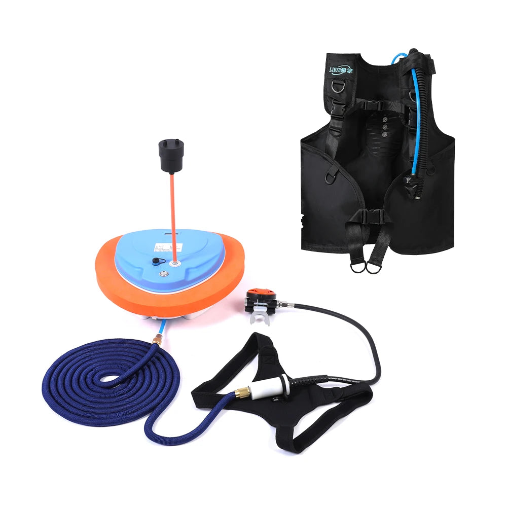 TUXING Diving Scuba Snorkel Equipment Diving Mobile Ventilator Tankless Waterproof Portable Rechargeable Underwater 10M 3.5-5H