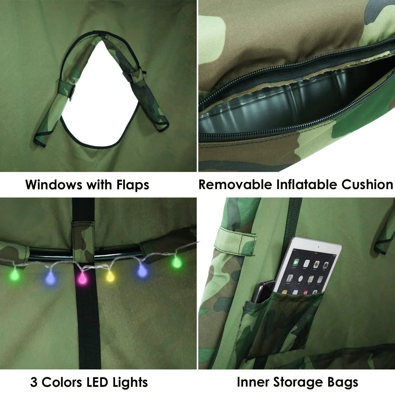 Hanging  Waterproof Tree Pod w/ Light String