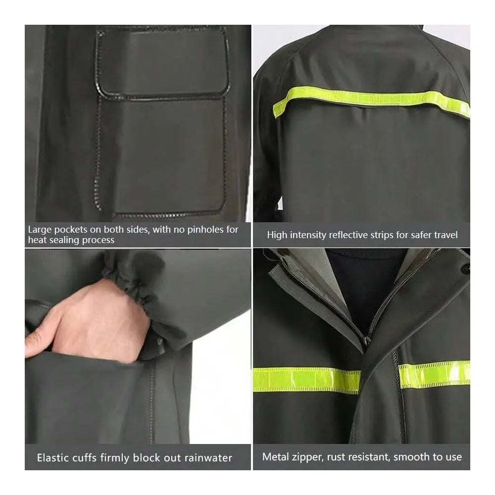 Hooded Rain Jacket And Pants
