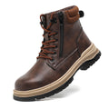 Leather waterproof Work Shoes Steel Toe