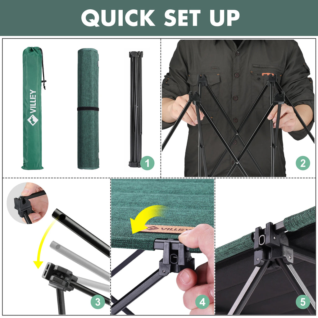 Folding Camping Table with Carry Bag