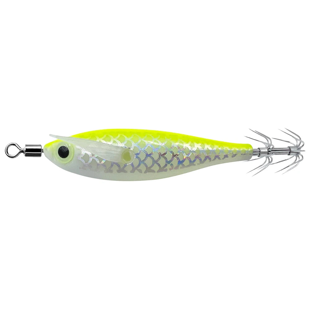 Luminous Squid Hook Squid Fishing Lure with 3D Eyes