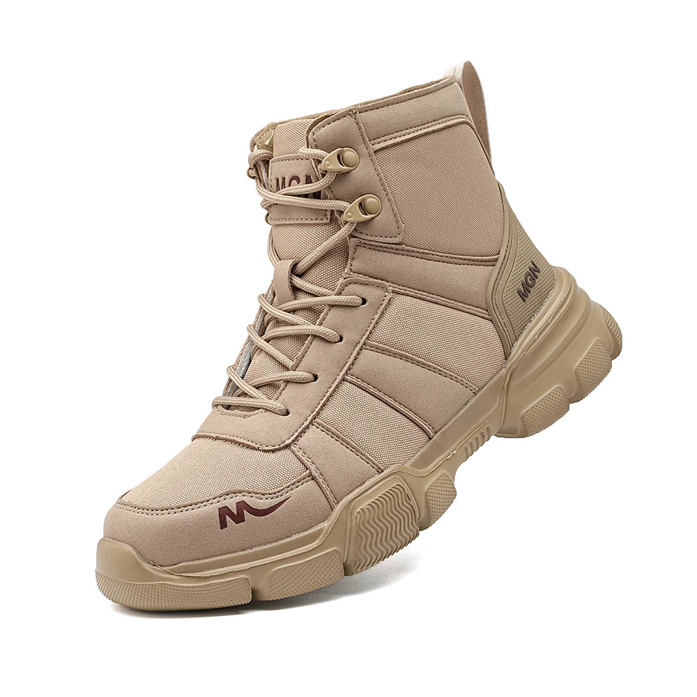 Safety Steel Toe Lace Up Hiking Boots