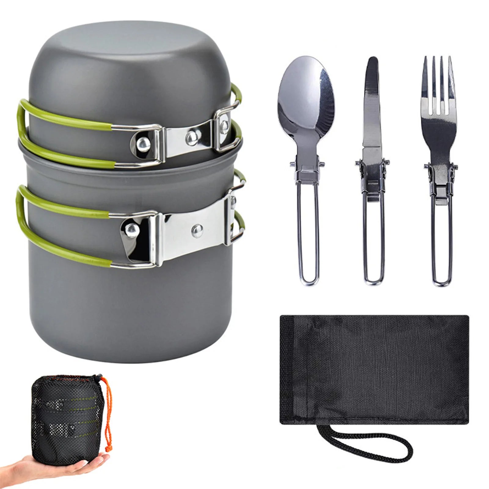 Camping Cookware Set with Utensils
