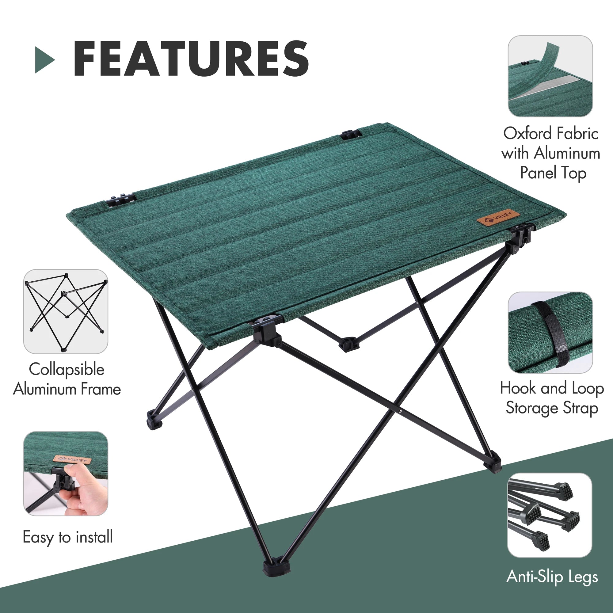 Folding Camping Table with Carry Bag