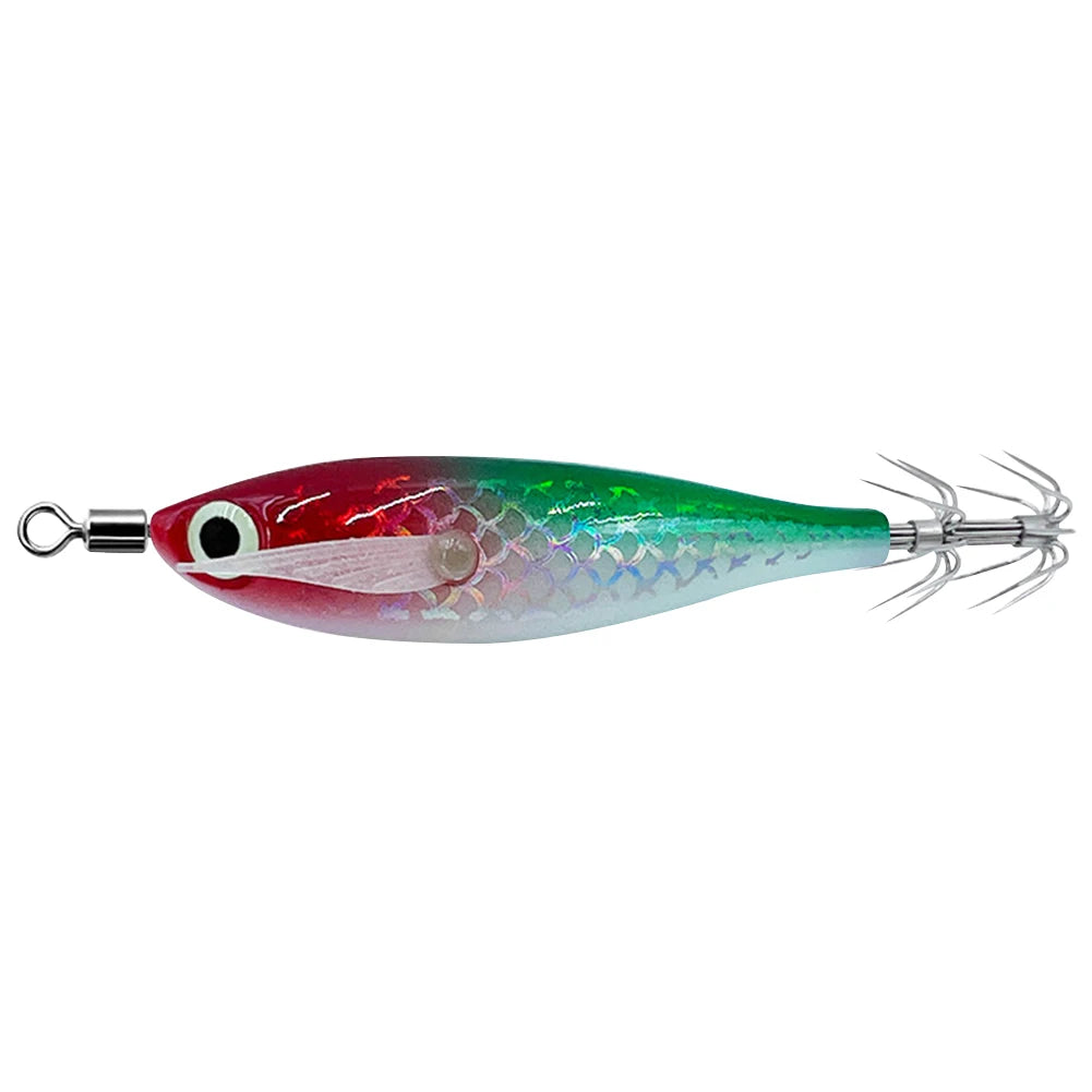 Luminous Squid Hook Squid Fishing Lure with 3D Eyes