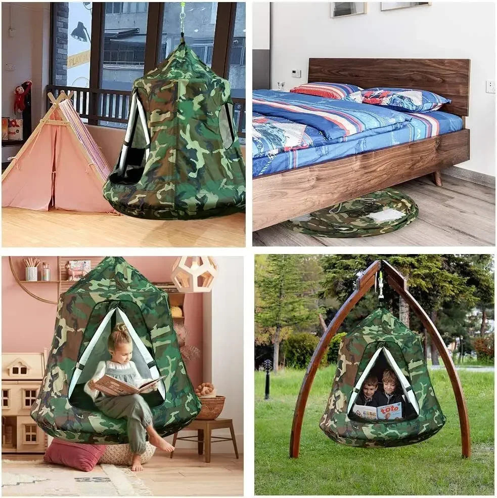 Hanging  Waterproof Tree Pod w/ Light String