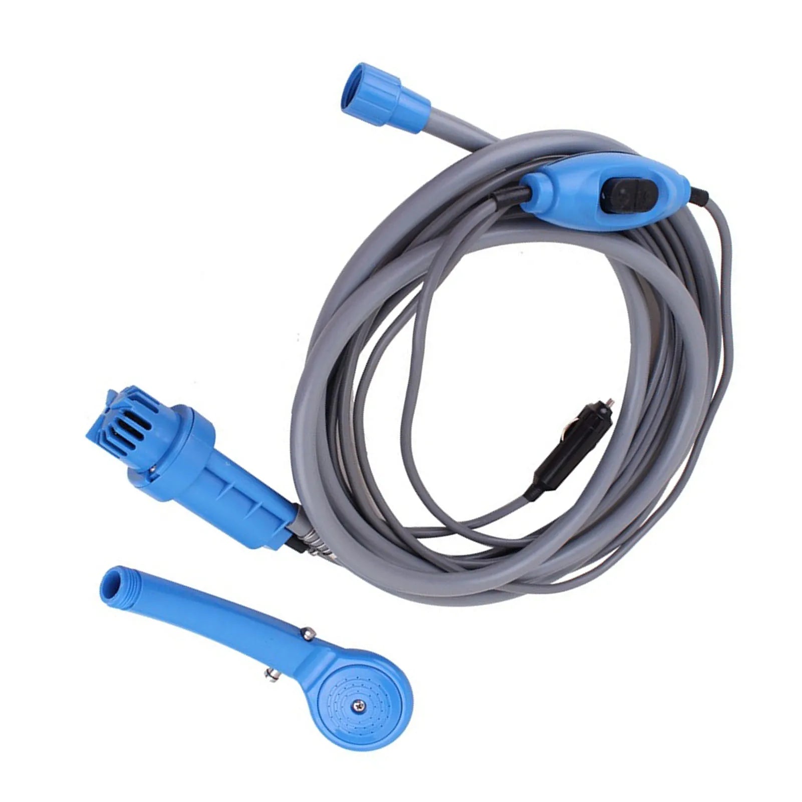 NEW Blue Electric Outdoor Shower Kit Portable Camping Shower Adjustable Water  Leakproof 2.5 L/min Outdoor Showerhead Sprayer