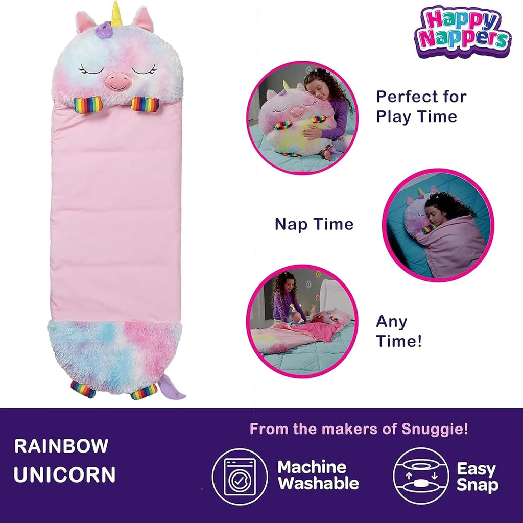 Rainbow Unicorn Plush Pillow & Sleeping Bag