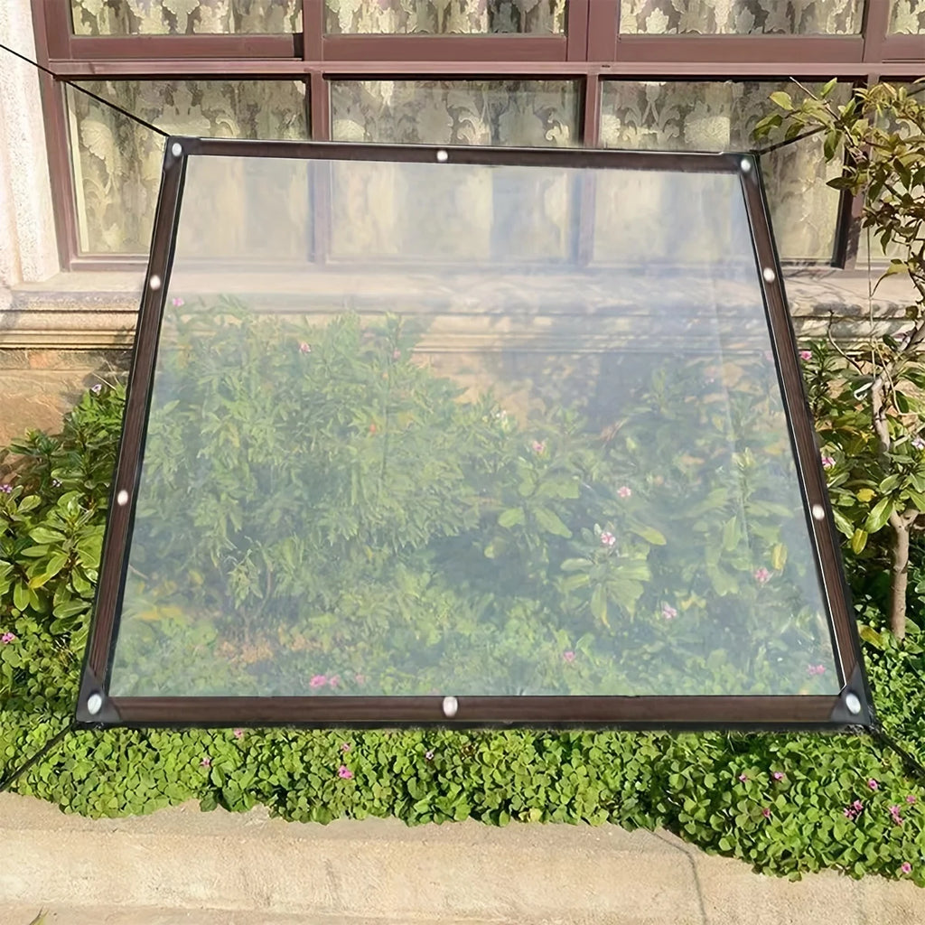 Transparent Waterproof Tarp with a Sealing Ring