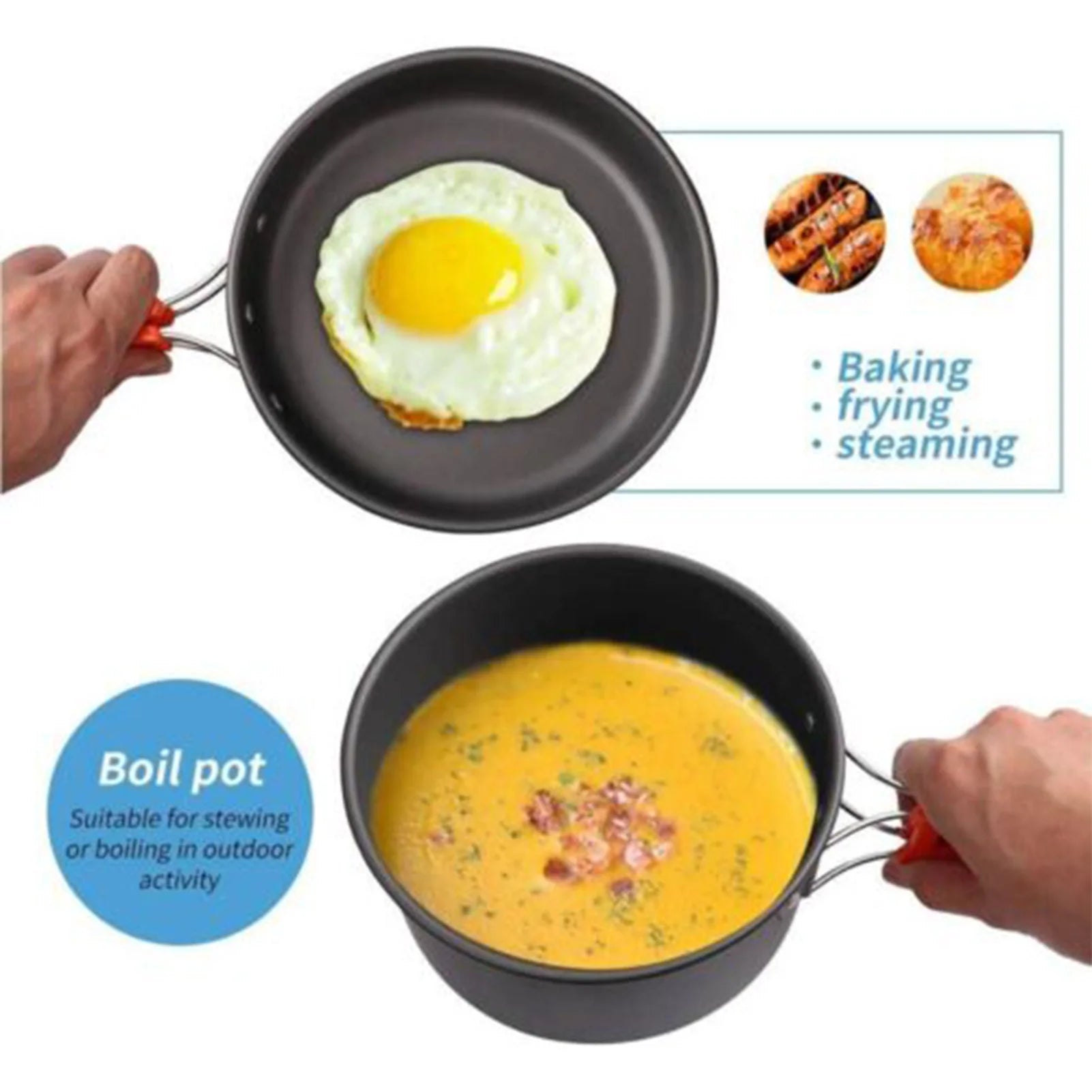 Camping Cookware Set with Utensils